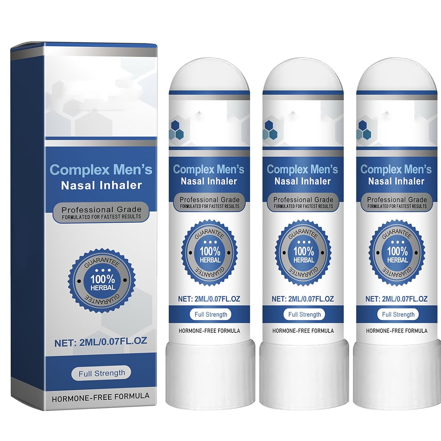 Nasal Inhaler, Menstick 𝐈nhaler, Menstick Complex Nasal 𝐈nhaler for Men, Male Prostate Care 𝐈nhaler (5pcs)