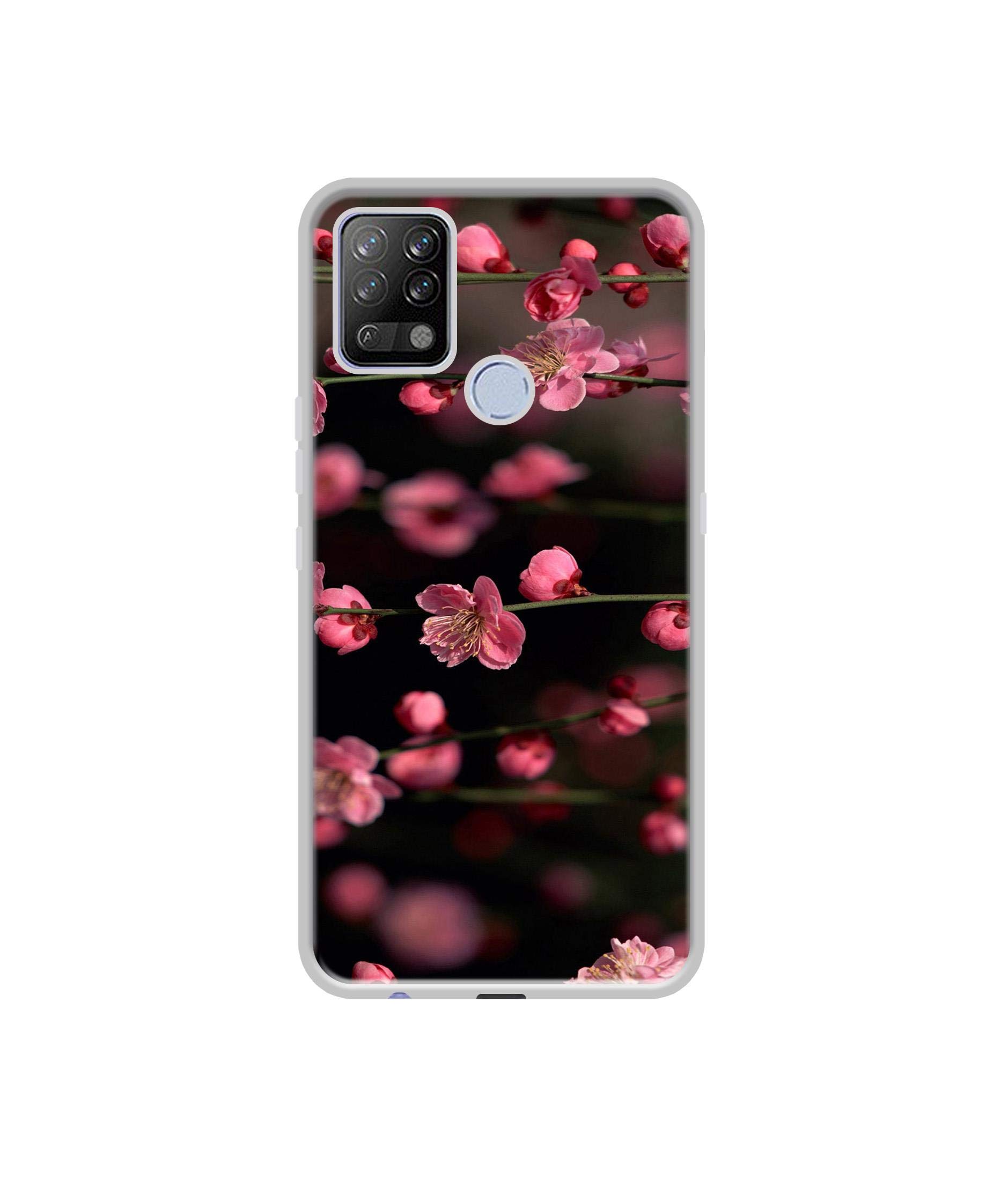 Casotec Pink Flowers Design Printed Silicon Soft TPU Back Case Cover for Tecno POVA (B08S363DFN) Amazon Price History, Amazon Price Tracker