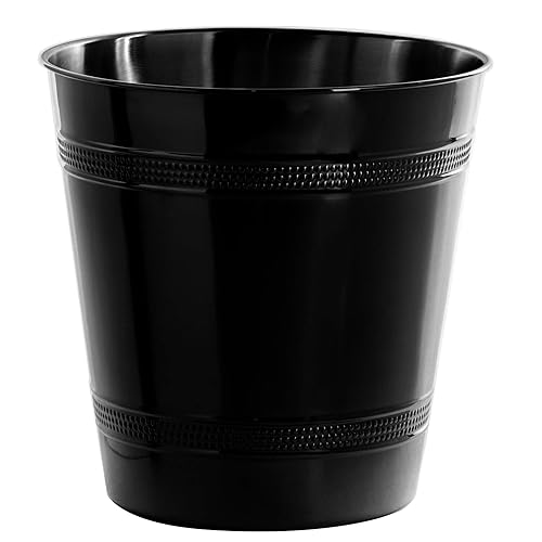 Vista 3 de BINO Cesta de basura de metal para el hogar, oficina, baño, dormitorio, cocina y más Papelera para dormitorio Papelera de escritorio Artículos