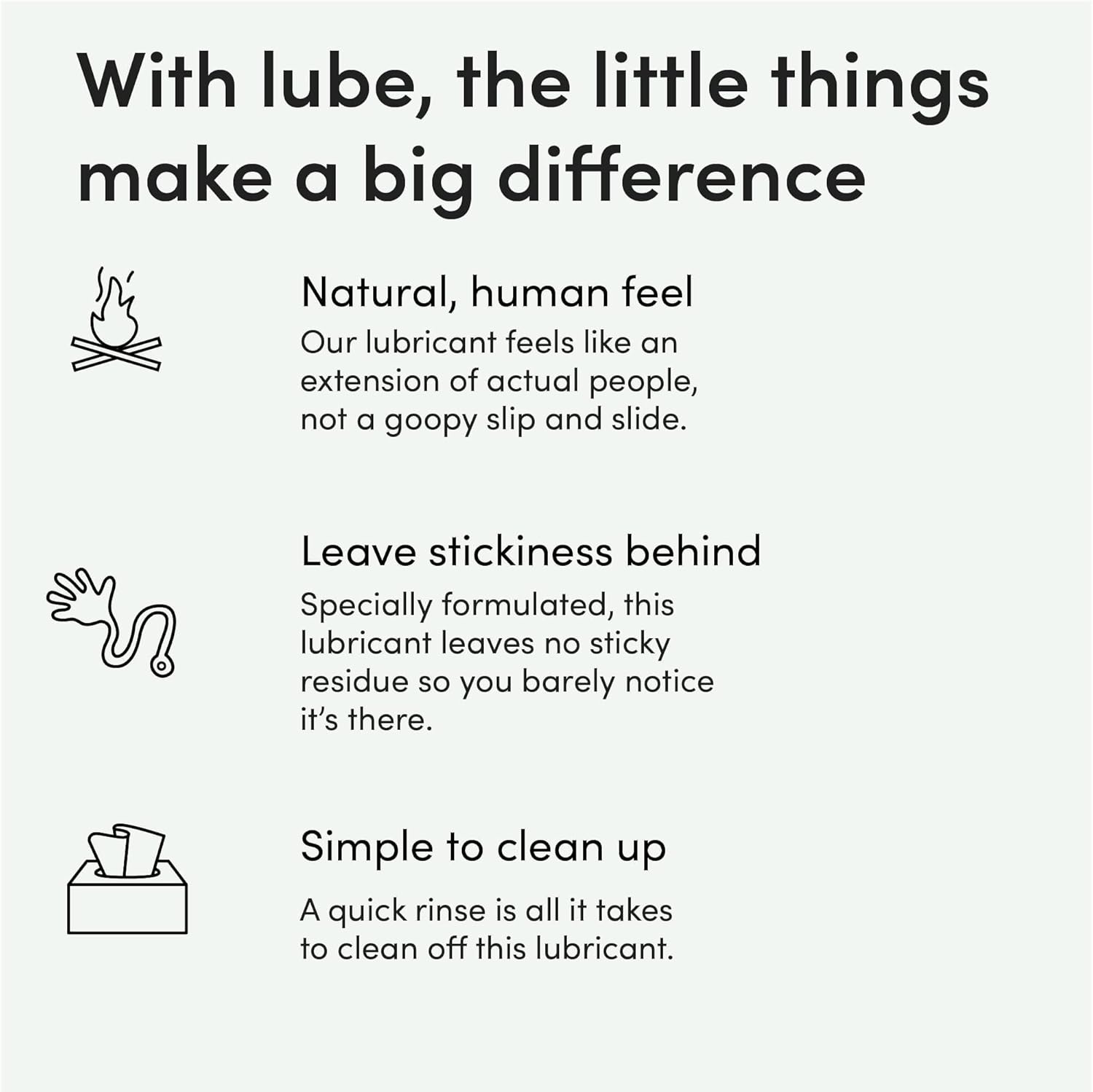 hims & hers Glide Aloe Vera Lubricant - Water-Based, pH Balanced, Paraben-Free Formula - Hydration Lubricant for Sensitive Skin - Toy & Condom Compatible - Fragrance-Free - 2 Fl Oz, 2 Pack