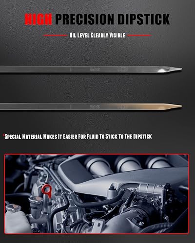 Miniatura 449 de CCIYU L3G6-10-450F - Varilla de aceite de motor de repuesto para Mazda 3 2012-2015 para Mazda 5 2011-2013 para Mazda 6 2010-2012 para Mazda CX-7 Dip