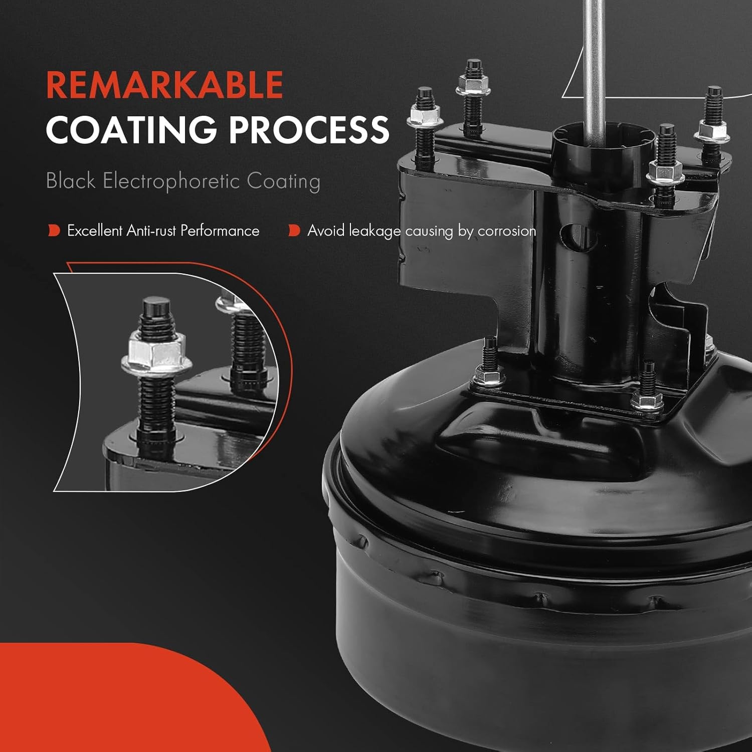 A-Premium Vacuum Power Brake Booster Compatible with Select Dodge Models - Ram 1500, Ram 2500, 2000-2001 - Replace# 5015103AA