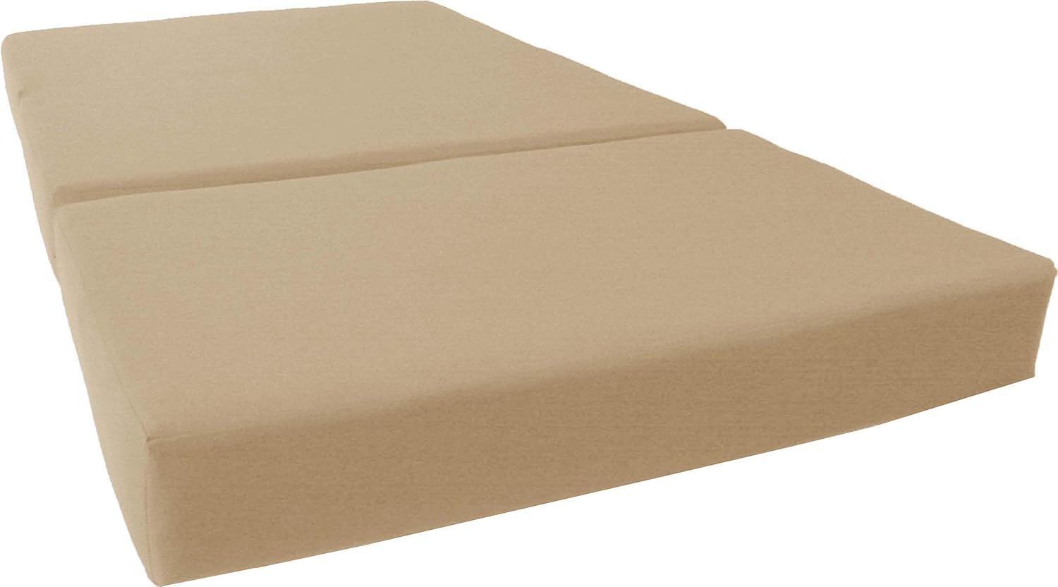 D&D Futon Furniture Tan Twin Size Shikibuton Trifold Foam