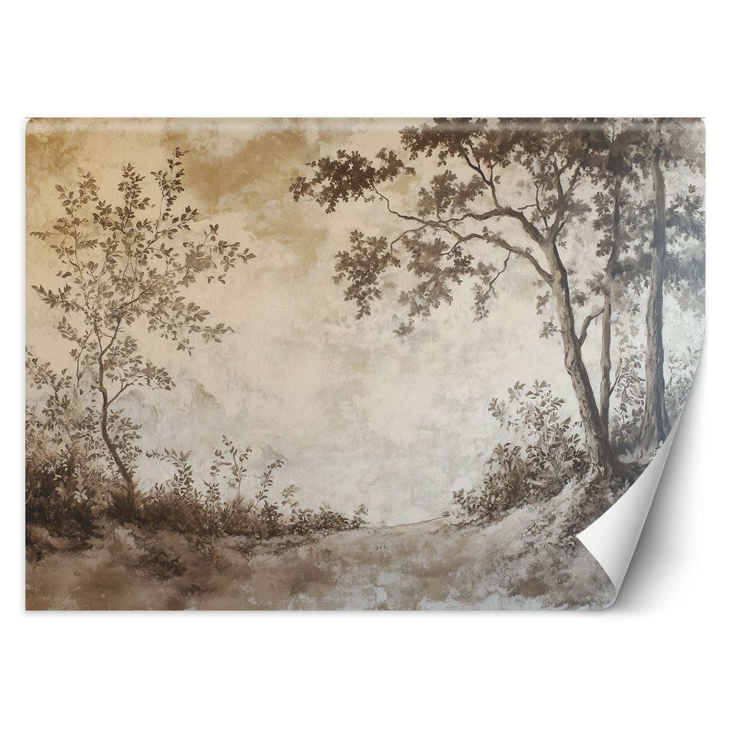 Feeby - 3d Tapete - 350x245cm - Fototapete Schlafzimmer - Wald Bäume Natur - Deko Wohnzimmer - Wallpaper - Wand Deko - Wandtapete - Wandbild XXL - Tapete - Wanddeko - Vliestapete - Wandbilder