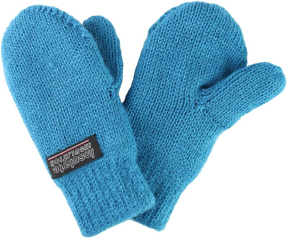 Clips N Grips Infant baby Toddler Knitted Fleece Lined Mittens