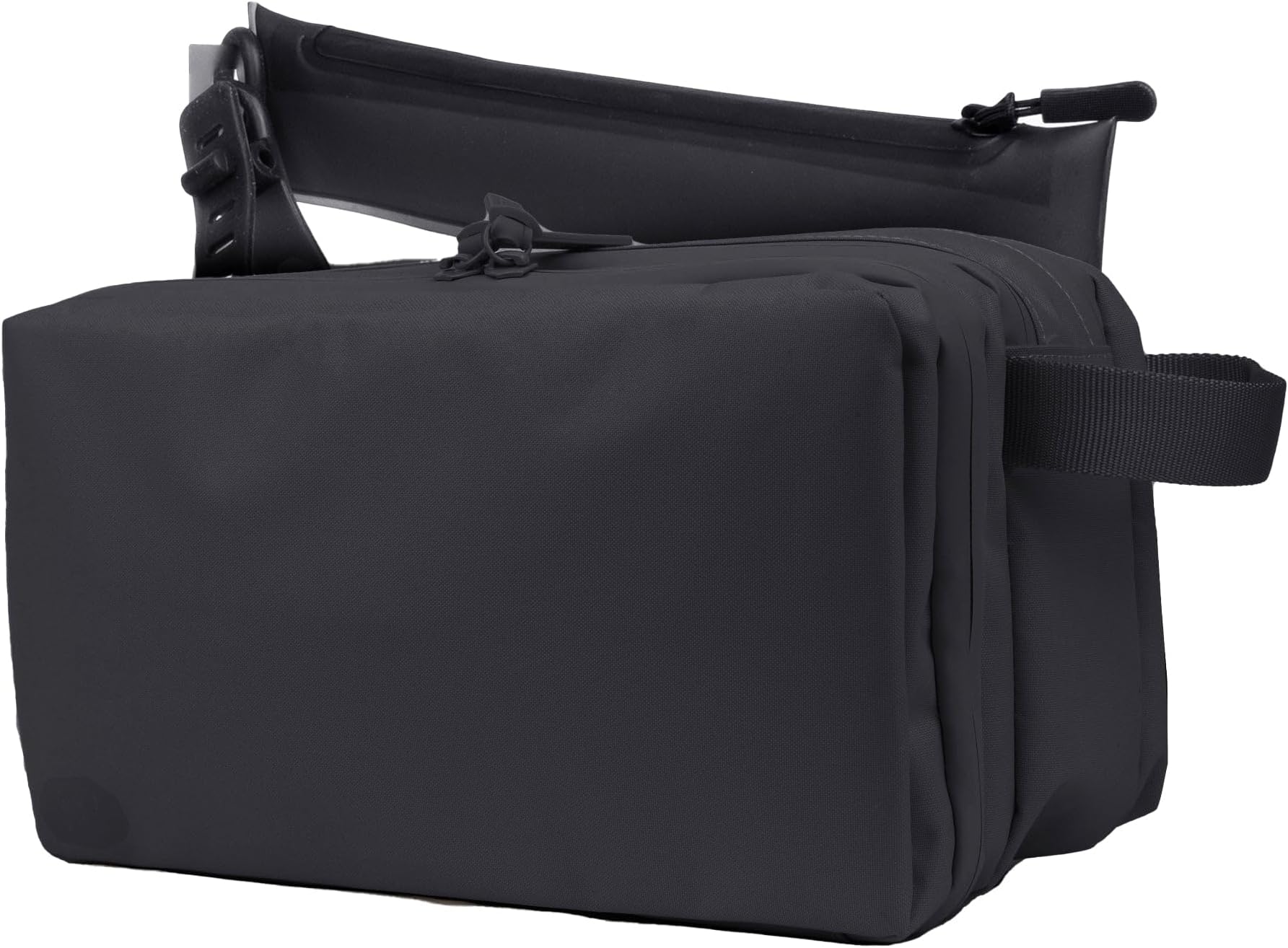 Gravel Hanging Toiletry Bag for Men and Women - Comes in 3 Sizes, Water-Resistant, Durable, Compact, Dopp Kit Travel Toiletry bag (Black, Max)