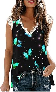Round Neck T Shirt Women Summer Casual Shirt V Neck Plus Size Tees Vintage Short Sleeve Tee Printed Fashion Blouses Oversized T-Shirt Pullover Shirts Casual Blouses