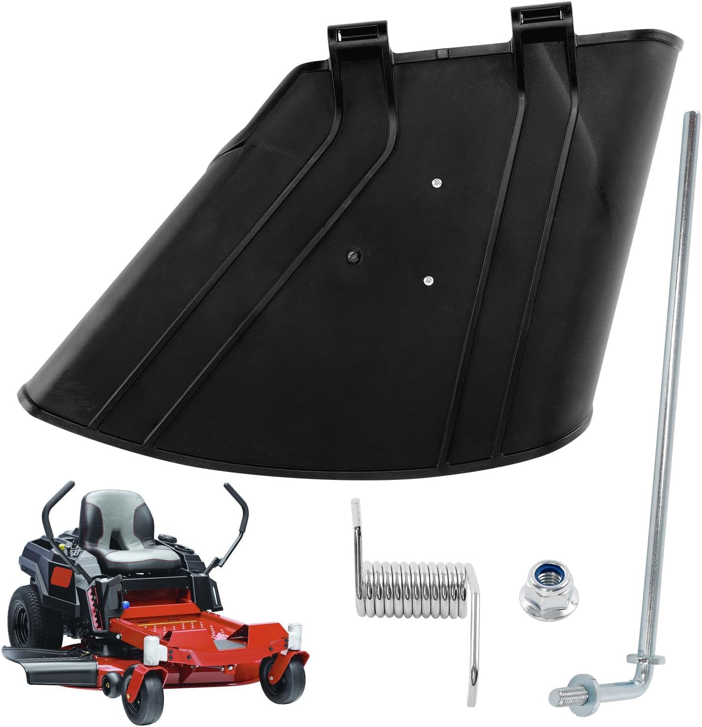 HQPASFY 137-7046 Deflector Chute Compatible with Exmark Quest E-Series 42", Toro TimeCutter 42'' Mowers, Including 4200 4200C SS4200, 74665,74667 Models, Side Discharge Chute with Mounting Hardware