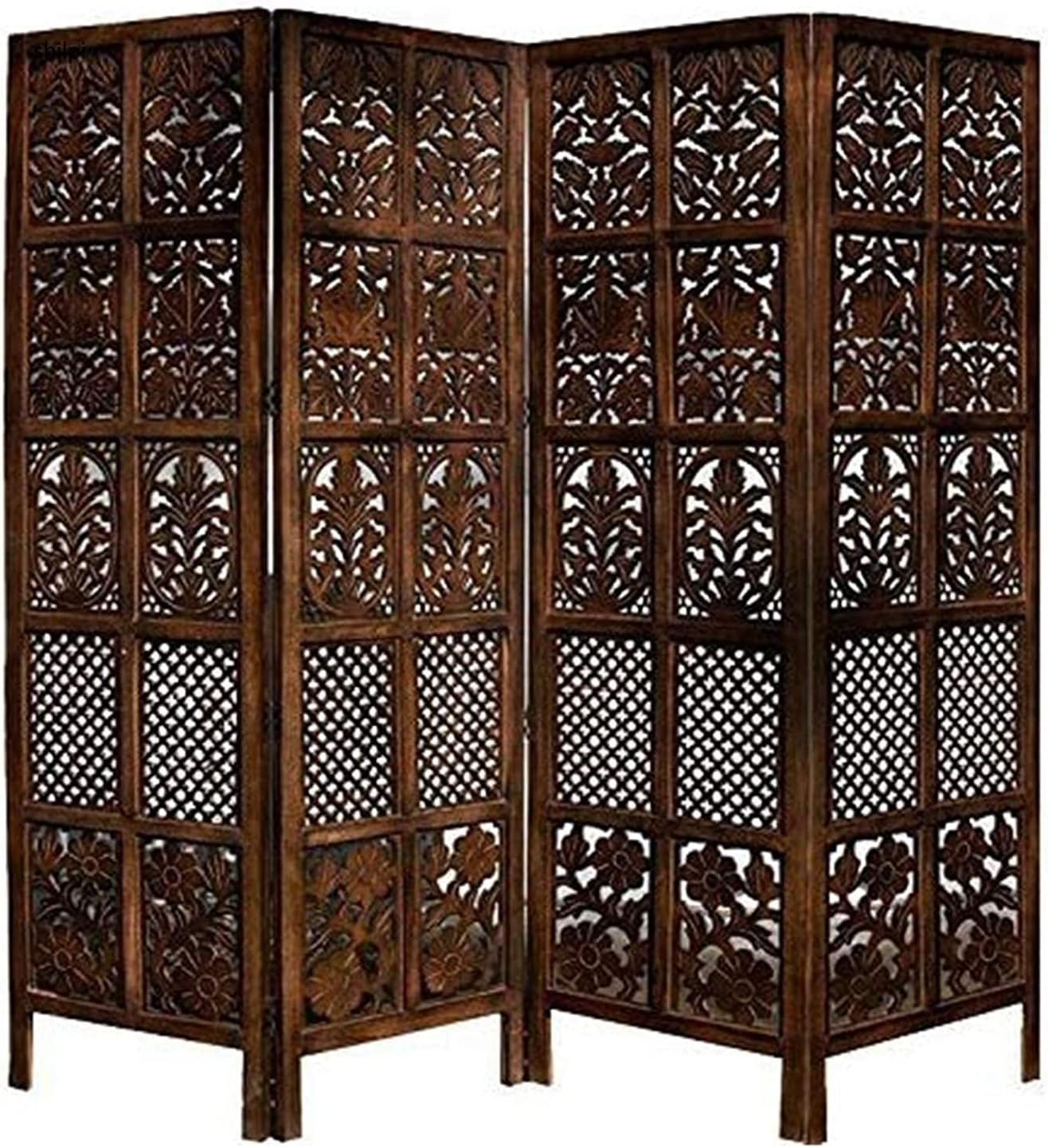 Shilpi Wooden Partition Leave Design/Room Divider/Wooden Partition/Wooden Room Divider/Wooden Screen/Wooden seperator