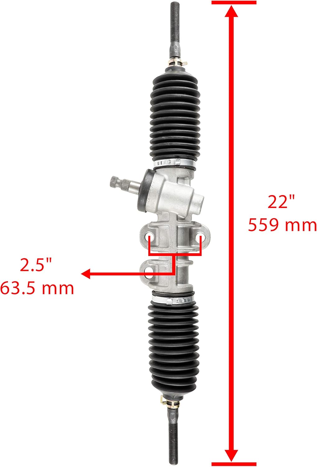 Caltric Steering Rack and Pinion Compatible With EZ-GO EZGO 601500 618329 601580 851-201 851201
