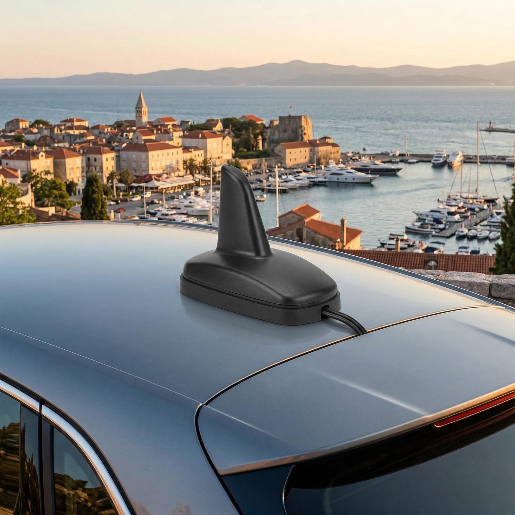 Antenna a Pinna di Squalo per Tetto Auto | Design Aerodinamico, Materiale ABS, per Golf 5 6 6R, per A3 A4 A6