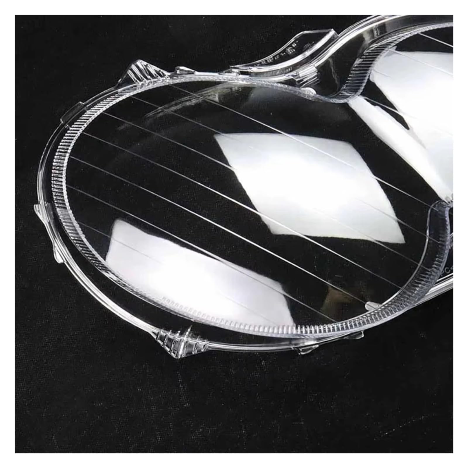 Trasparente Guscio Faro Anteriore Auto Per Benz W209 CLK 2003-2009 Coppia Faro Copertura Borsette Auto Copriobiettivo Ombra In Vetro Lente(Right)