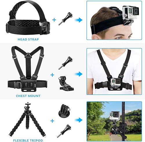 Miniatura 6 de LuxeBell juego de accesorios para AKASO EK5000 EK7000 Cámara de acción WIFI de 4 K GoPro Hero 5sesiones 5Hero 43+321