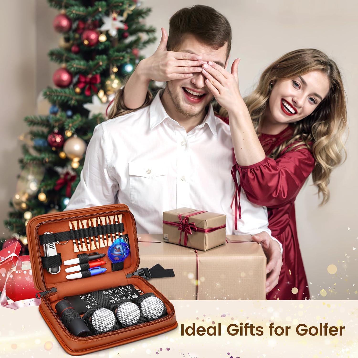 YOREPEK Golf Accessories Kit Golf Trunk Organizer with Removable Insulated Pouch