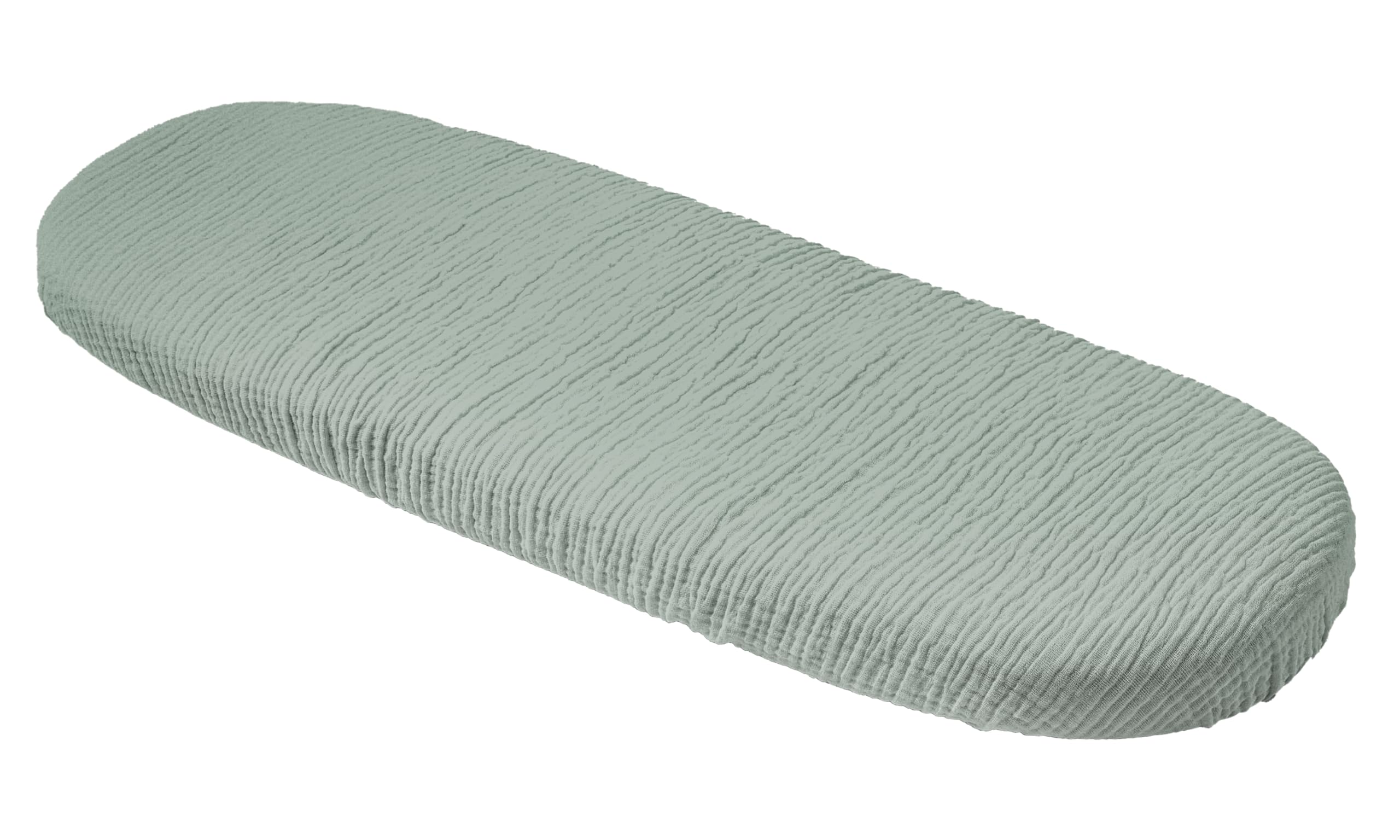 Medi Partners Sabanas Cuna Bebe 86x40 Sabana Bajera Capazo Set de 3 Funda Colchon Combiador para Carro - 100% Algodón Muselina Universal Minicuna Moises Sábanas Carrito (Beige-Blanco-Gris) — view 10