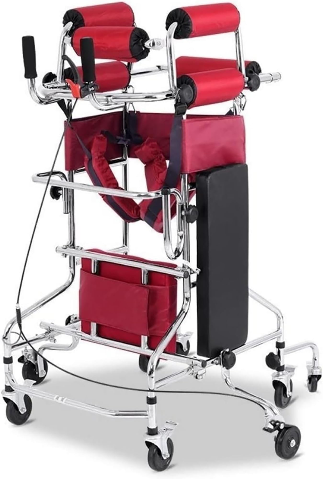 Deambulatore Per Adulti Con Sedile, 8 Ruote, Dispositivo Di Riabilitazione A Piedi Walker Anti-backward Rollover Shelf Tool Anziani Stroke Hemiplegia Walker