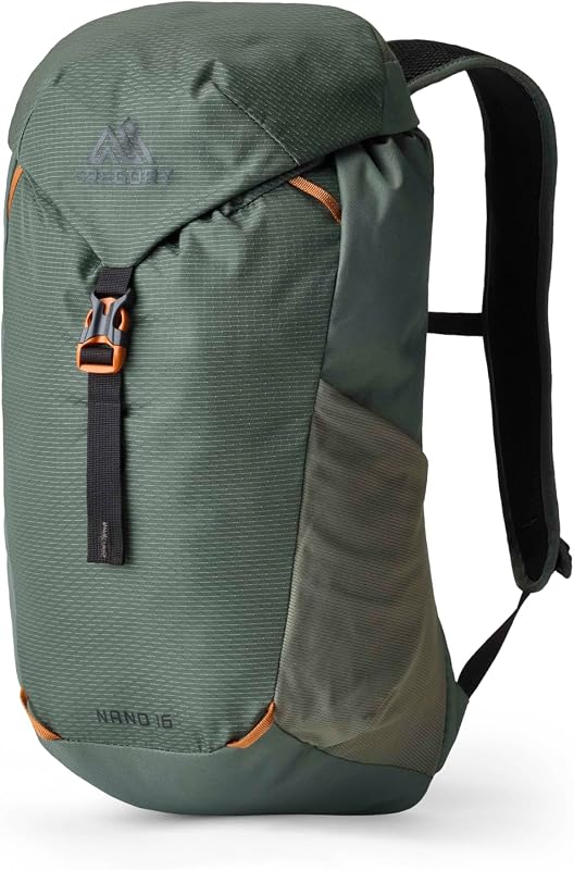 Nano 16L Day Hiking/Commuter Backpack, One Size, Terrain Green | Airmesh breathable shoulder harnesses, hydration routing loops, Breathable die-cut backpanel, quick storage