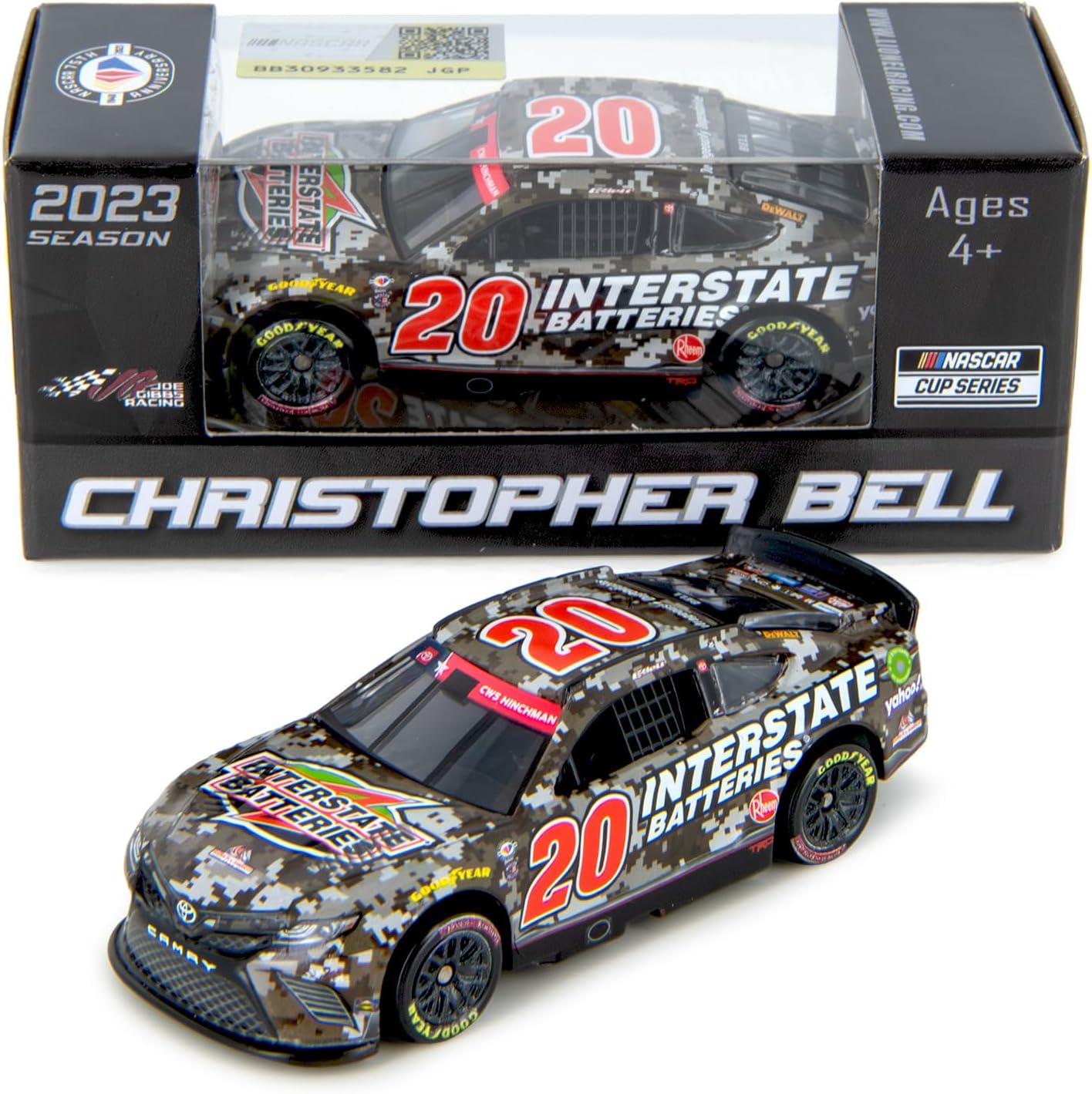 LionelRacing Christopher Bell 2023 Interstate Camo Diecast Car 1:64 Scale