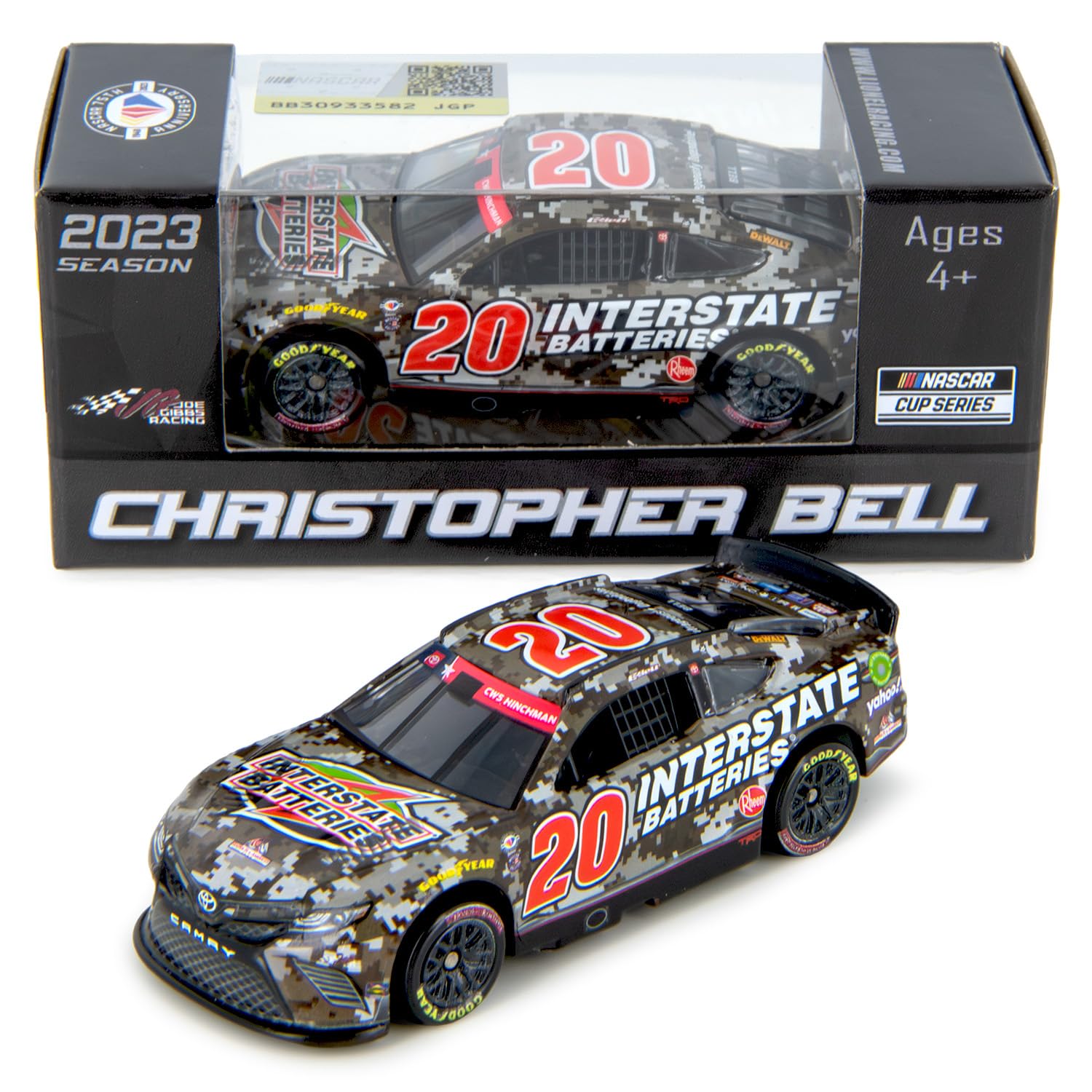 LionelRacing Christopher Bell 2023 Interstate Camo Diecast Car 1:64 Scale