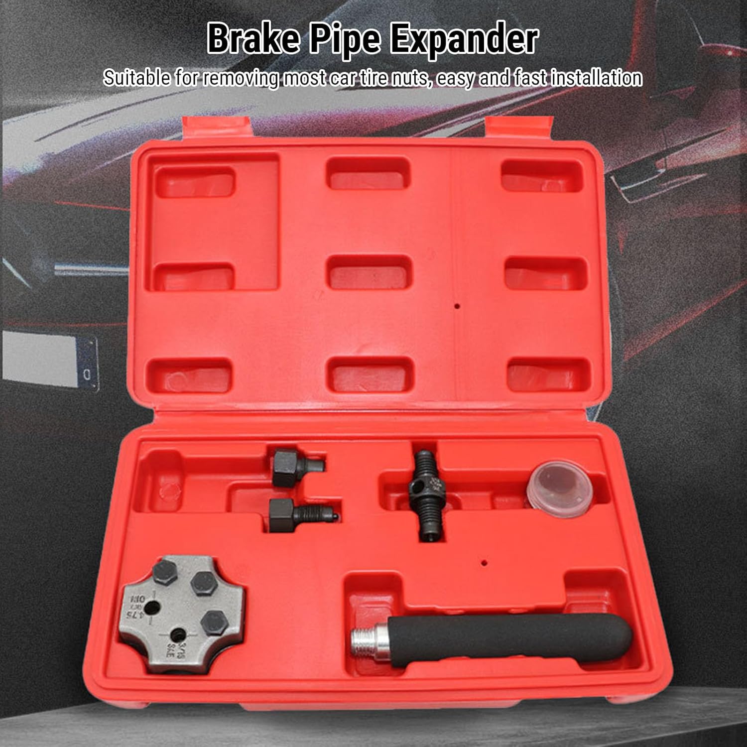 Brake Line Flaring Tool Kit Portable Car Brake Line Flaring Tool Set for Automotive Repairing