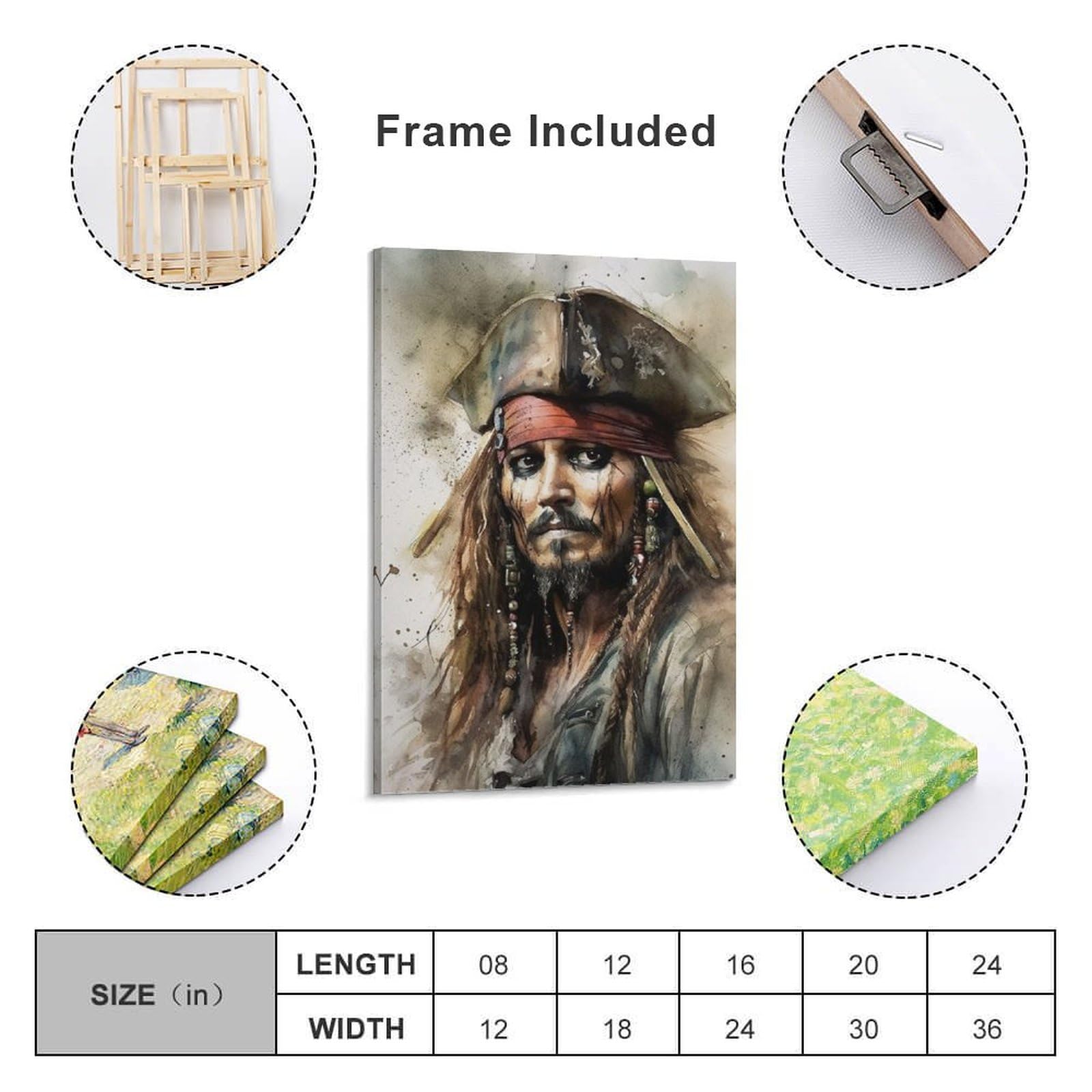 Poster classico del film Pirati dei Caraibi (9), stampa artistica da parete, decorazione per la casa, poster su tela, 40 x 60 cm