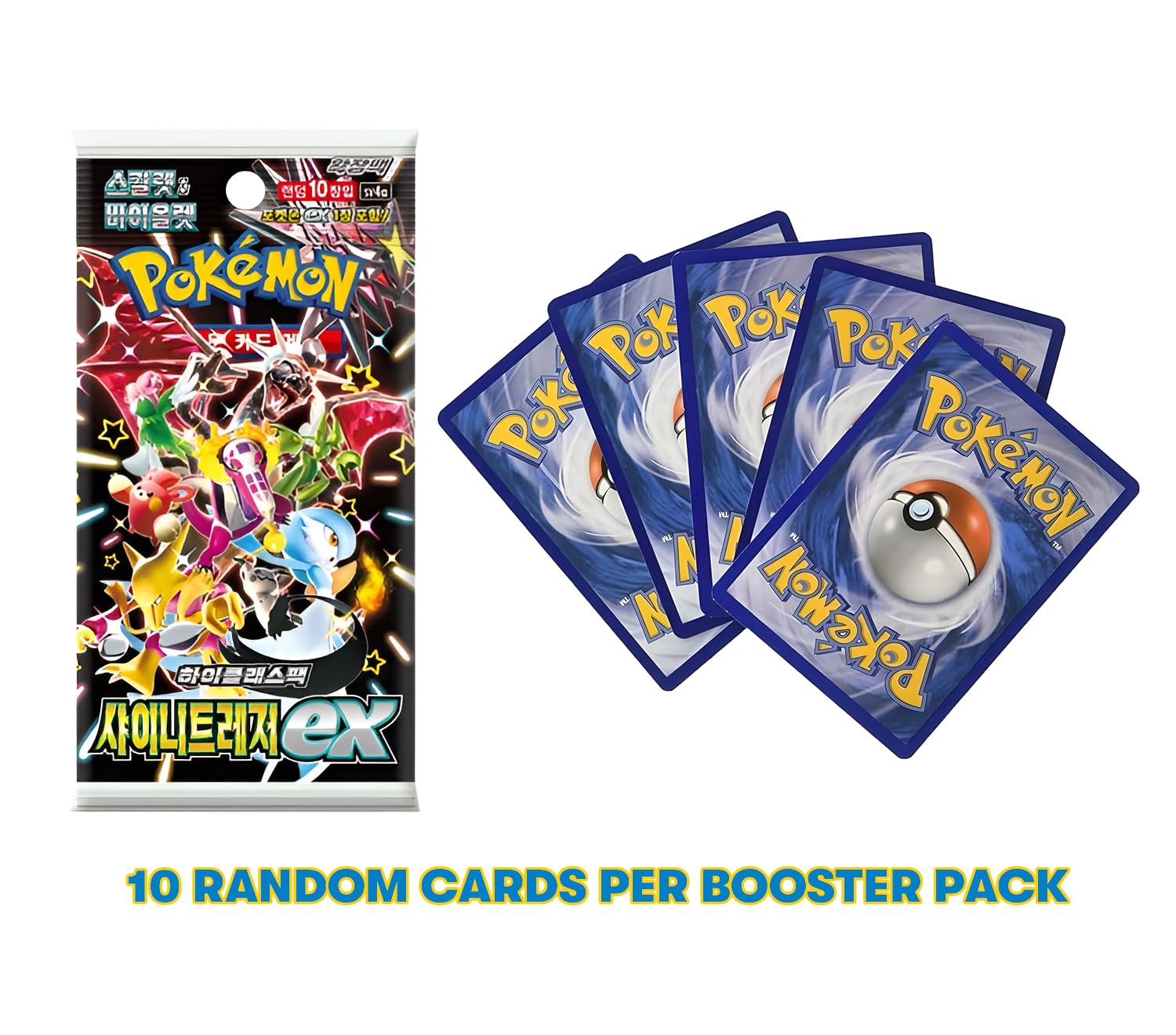 2x Korean Paldean Fates Booster Packs, Colorful, 3.54" x 2.36" x 0.39" - Image 2
