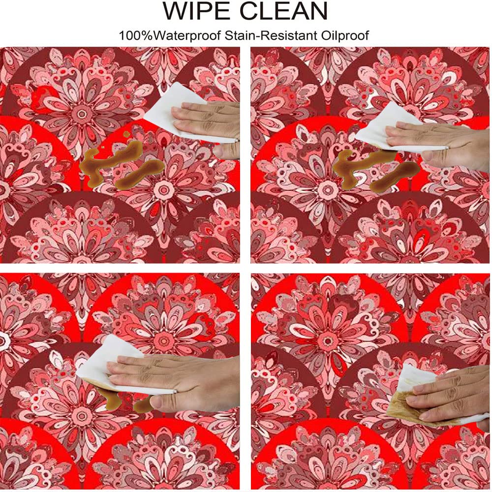 Nappe Ajustée à Motif Mandala, Texture De Style Mandala