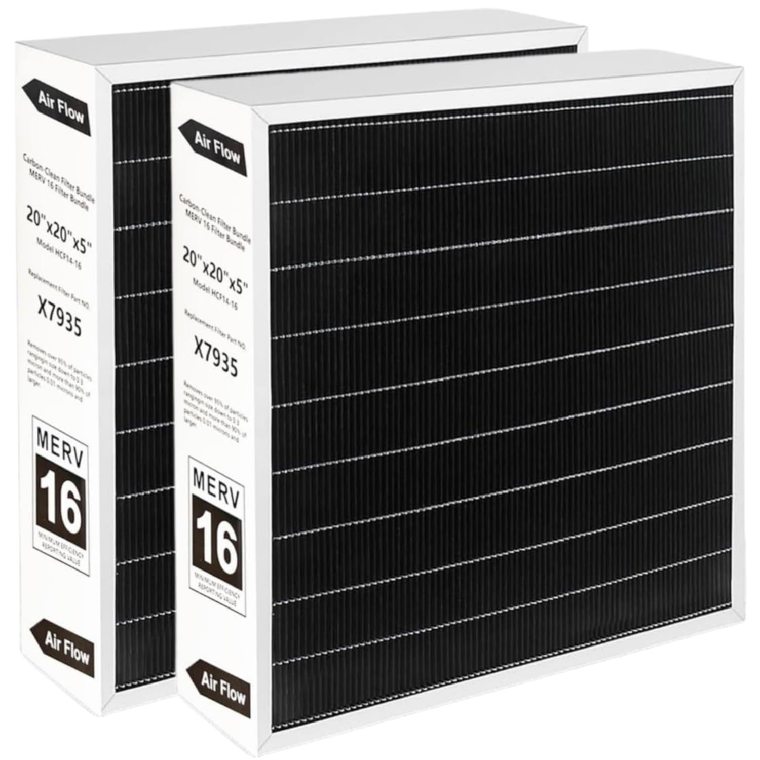 X7935 MERV 16 - Filtro de aire de repuesto para horno MERV 16 de 20 x 20 x 5 pulgadas con filtro Lennox X7935 modelo HCC14-23 y modelos de filtro FC100A101 y FC200E1011