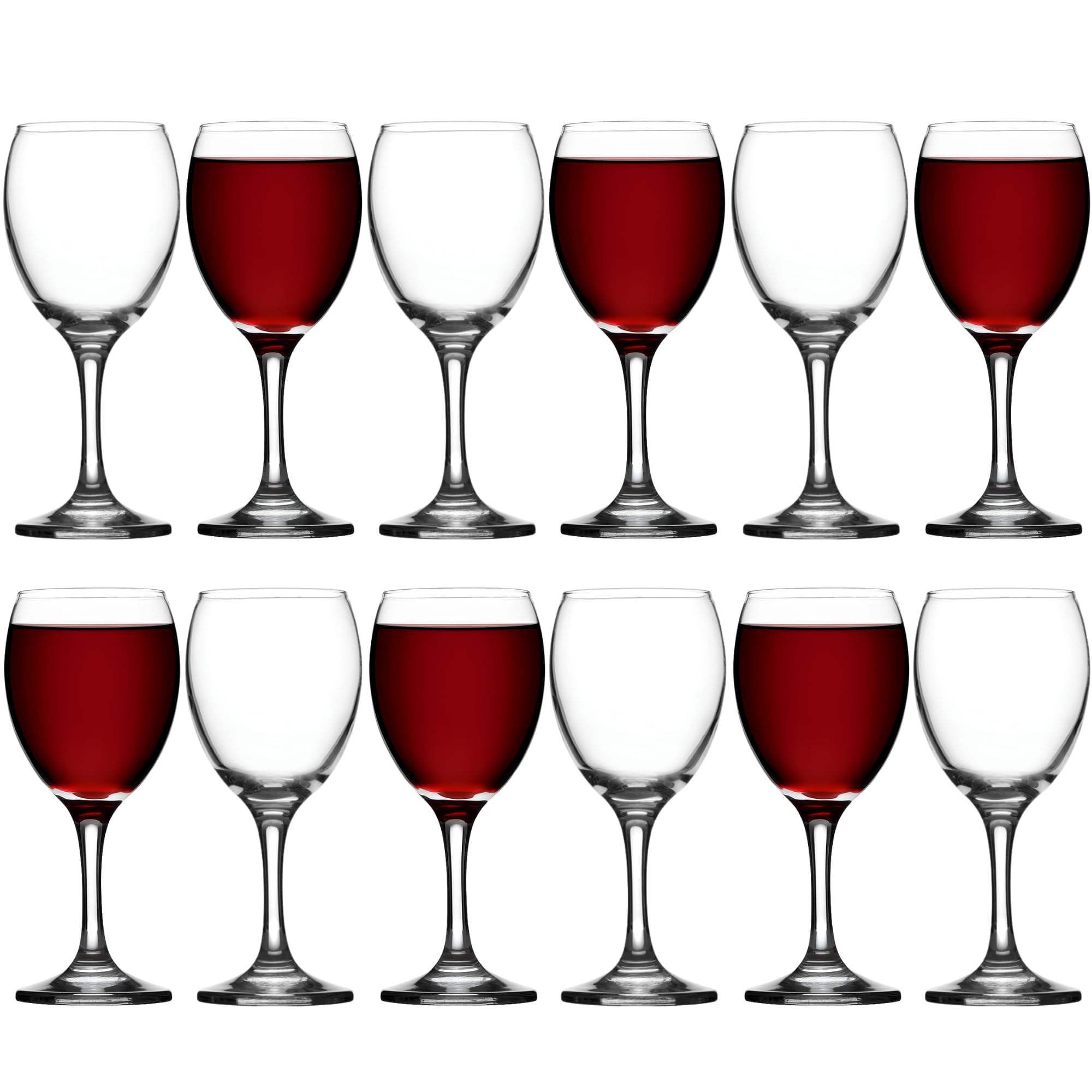 12 Glasses in glass brand Pasabahce model imperial water Cl 25