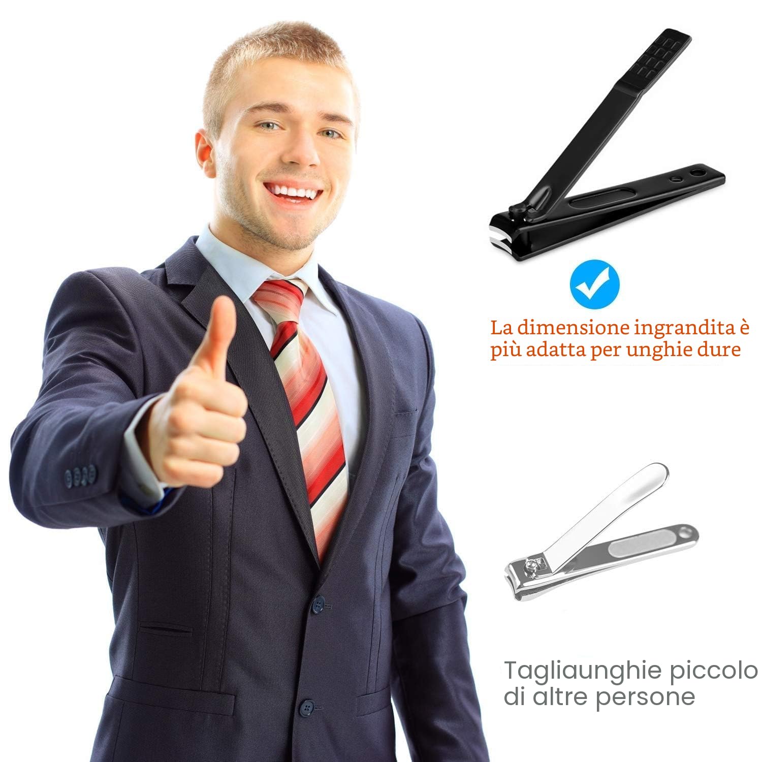 Set manicure da viaggio, kit per manicure, Tagliaunghie Set professionale per la cura delle unghie da uomo,Manicure Nail Grooming Kit Strumenti per Manicure, kit per la cura delle unghie