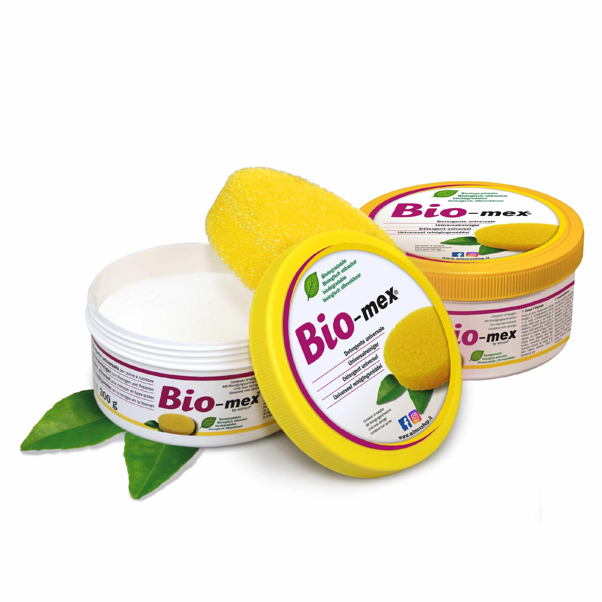 Bio-mex® - Detergente Solido Universale - 300gr - Naturale e Biodegradabile - Kit 2 Pezzi