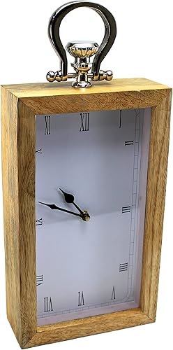 Miniatura 2 de Reloj de pared colgante de madera eSplanade  12.0in de altura  Pieza del tiempo  Decoración del hogar