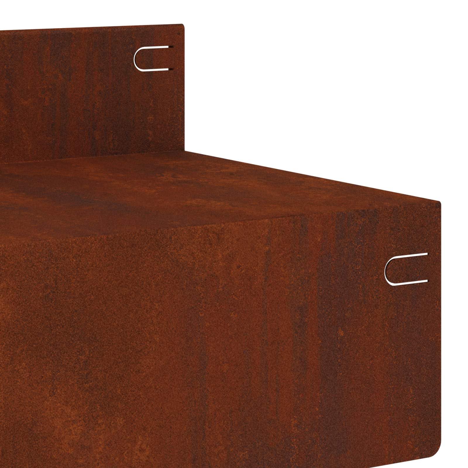 Gazonrand 20 szt. 100 x 10 x 8 cm Stal nierdzewna