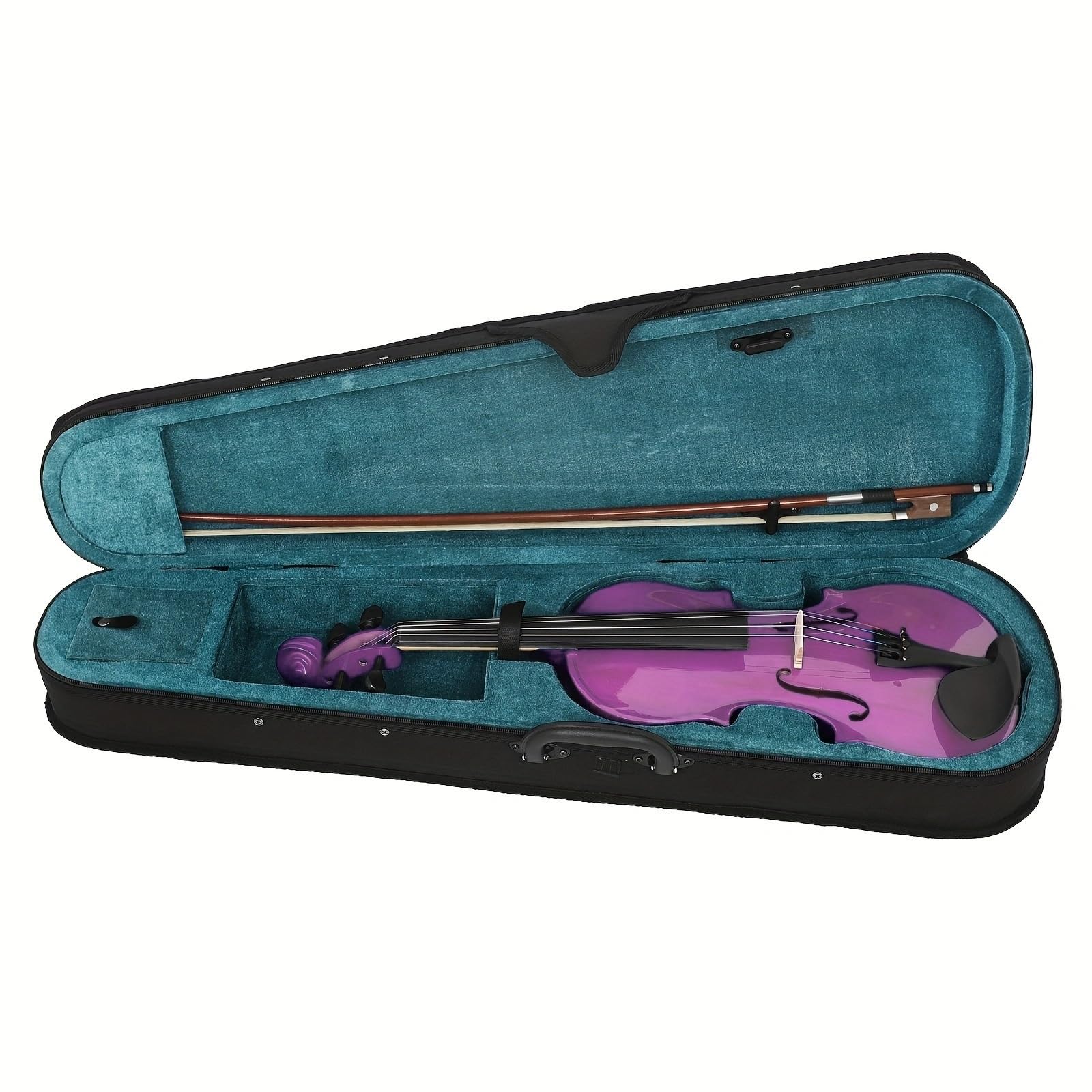 Violino Violino Popolare In Legno Massello Principiante Adulto Che Suona Il Violino 4/4 Set Completo Con Custodia Per Violino