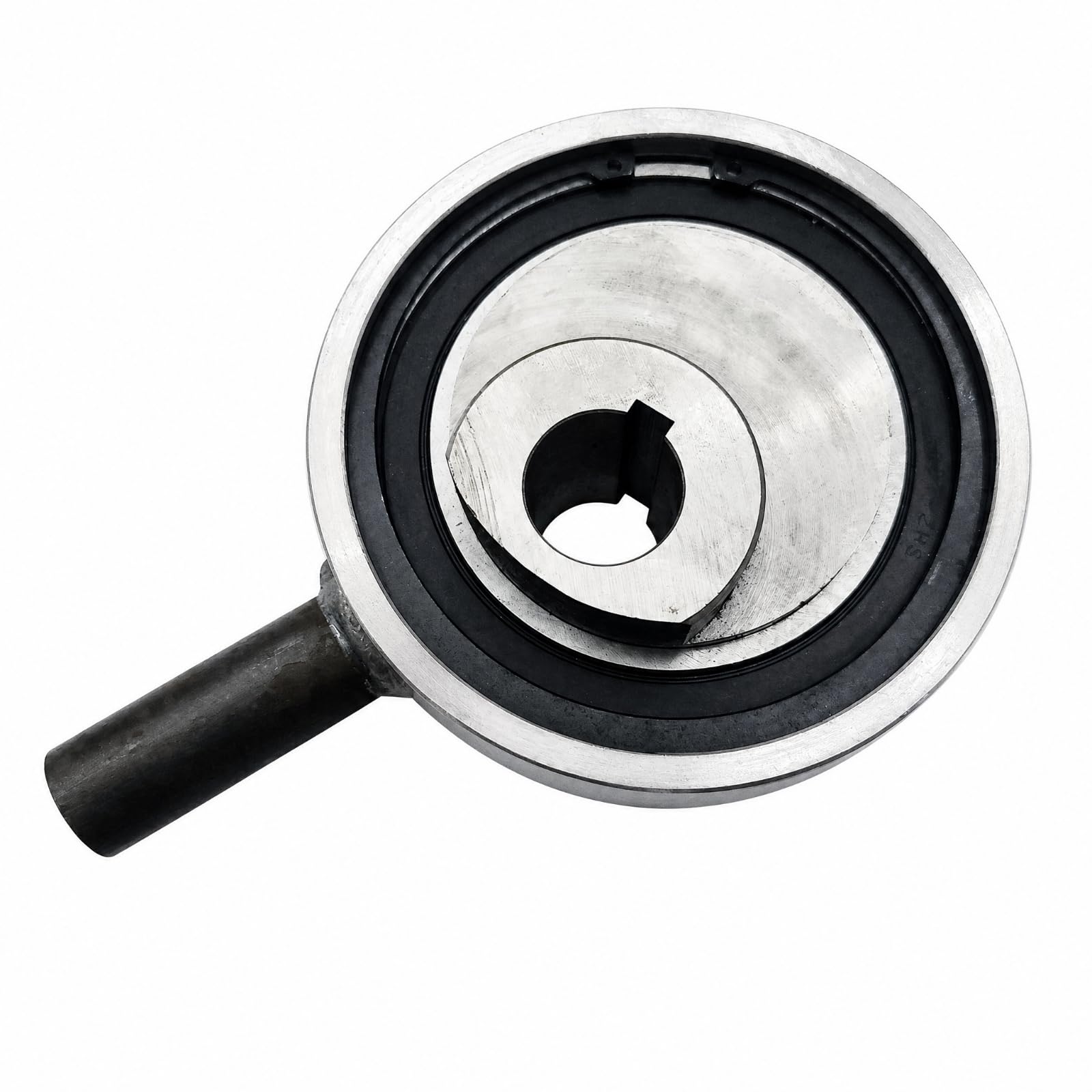 Ruota per Macchina Setaccio con Cuscinetto E Albero Cilindrico Nero da 30 Mm Convertitore di Rotazione in Oscillazione Applicazione Agricola, 35mm