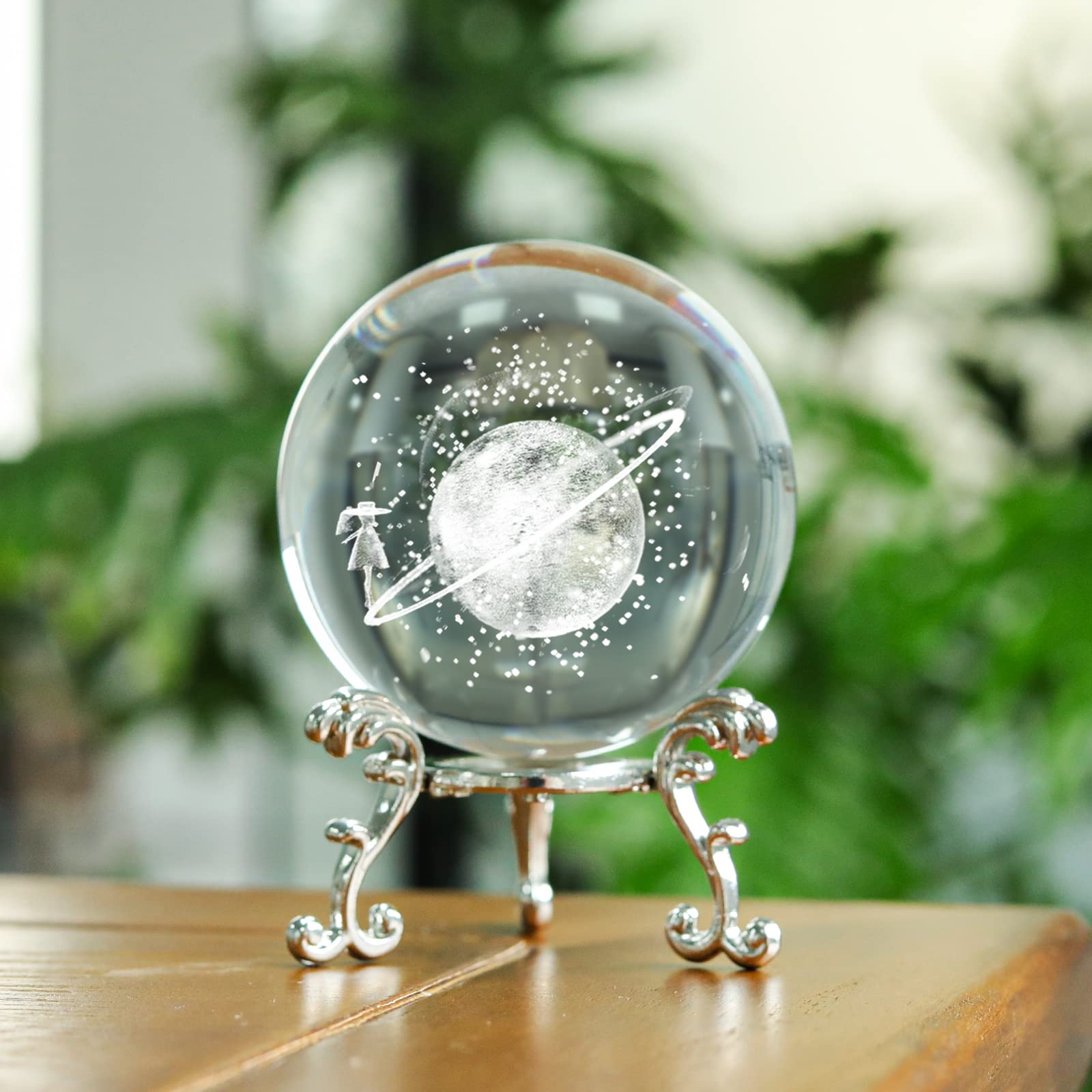 【PAIRPOINT】 天使のセンターピース【シルバープレート/ガラス】大型！！ Amazon.co.jp: LONGWIN 3Dレーザー軌道惑星クリスタルボールペーパー