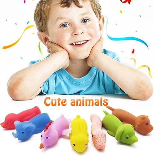 Miniatura 5 de Dshengoo 36 juguetes de animales de catapulta con dedo, elástico de goma para gatos, para festivales, recuerdos de fiesta, juegos voladores, Acción