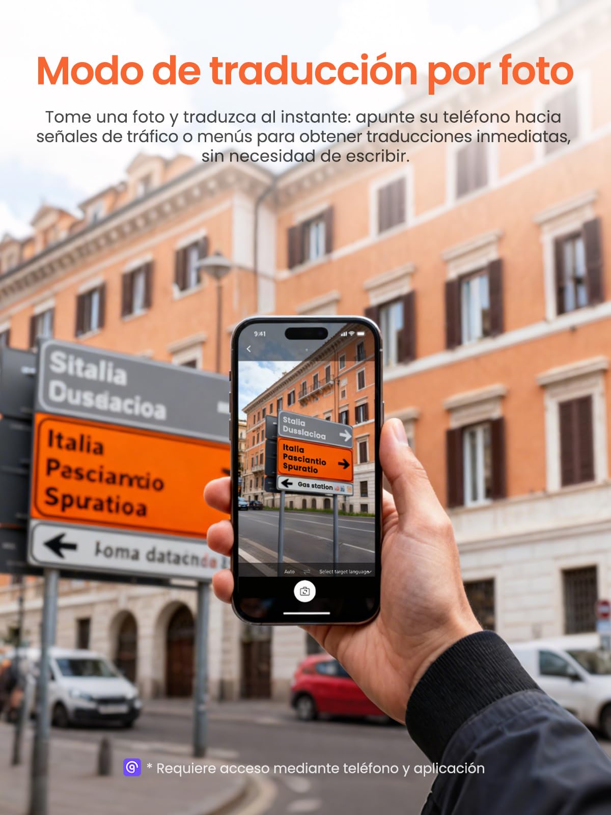 NE20 Auriculares Traductores Bluetooth - Traducción en Tiempo Real de 135 Idiomas, Asistente de IA, Sonido Hi-Fi, Pantalla Táctil LCD, 60h Batería, para Viajes/Reuniones (Compatible iOS/Android)
