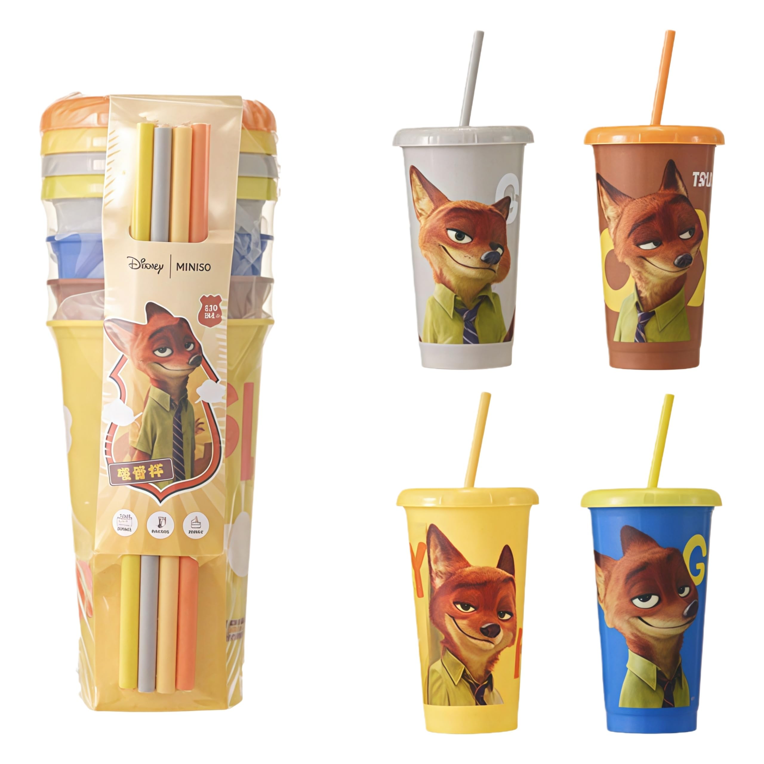 Miniso Disney Nick Head Insulated Water Cup