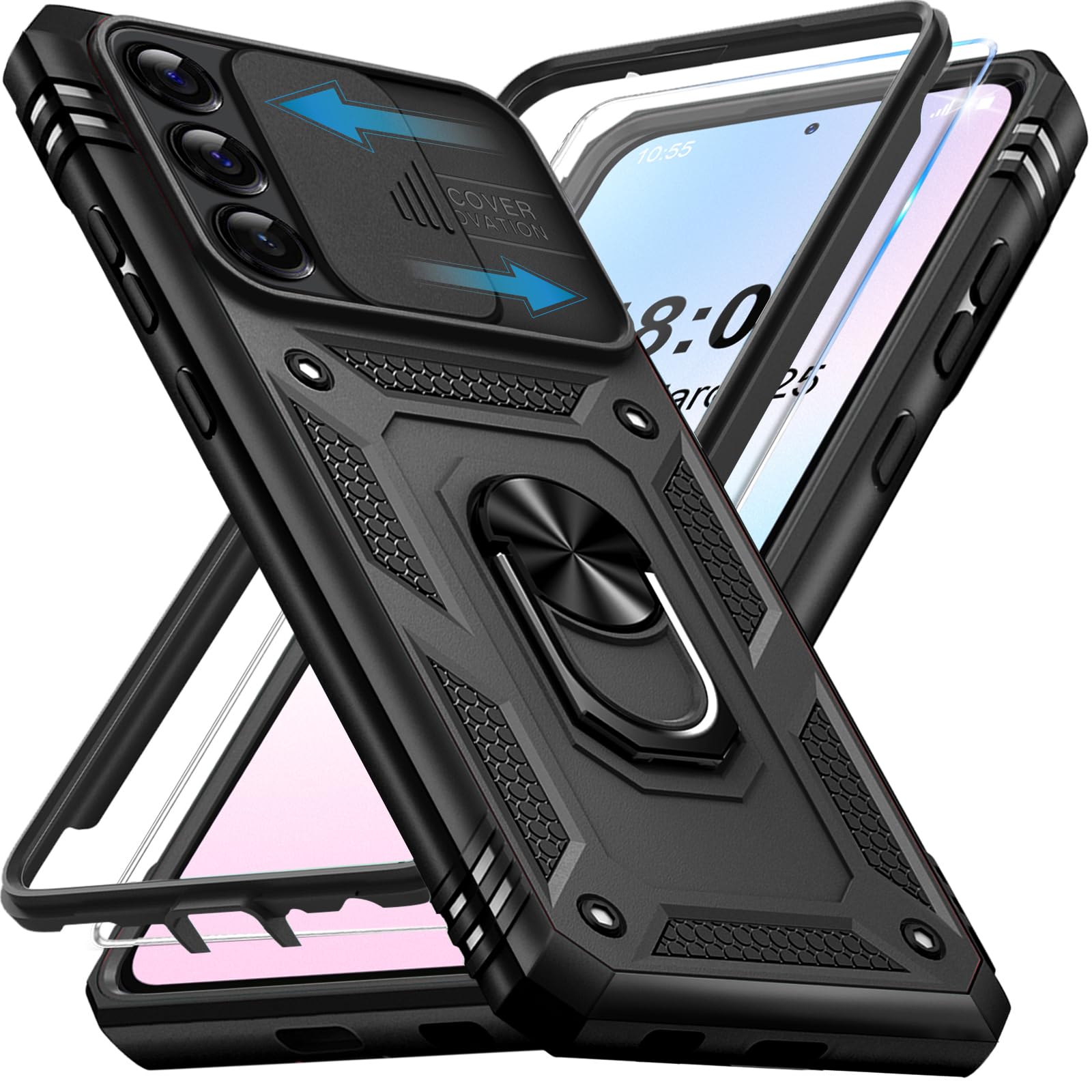 Giyer Handyhülle für Samsung Galaxy S21/S22/S23/S24/S25/S26 Ultra 5G Hülle mit Schutzfolie