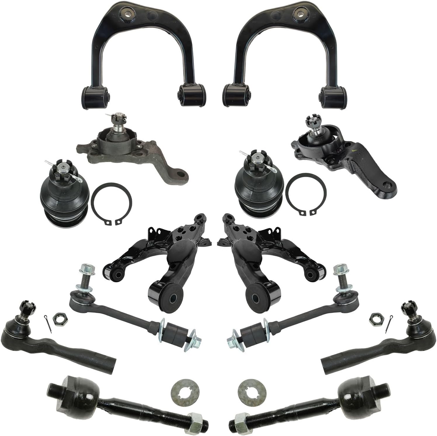 Front Steering & Suspension Kit Fits 2004-2007 Toyota Sequoia 2004-2006 Tundra