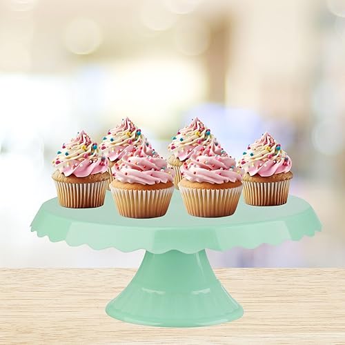 Miniatura 7 de Mirandinha - Soporte redondo de plástico delgado para tartas de bebé, para bodas, fiestas de cumpleaños, graduación, celebración, elegante,
