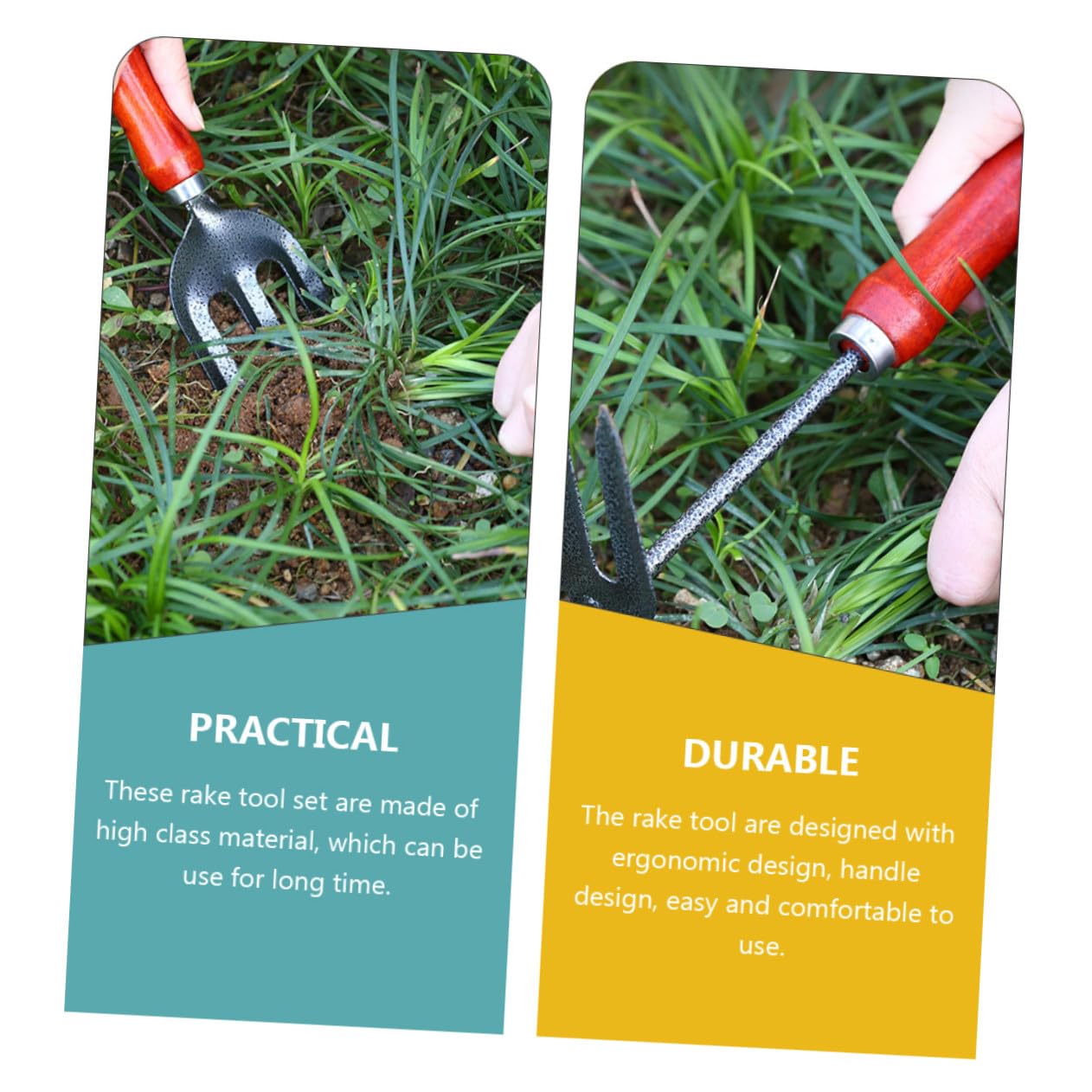SUPVOX Kit Outillage Jardinage Multifonction Râteaux et Pelle Légère Anti Fleurs et Légumes Portable et Entretien Extérieur Facile