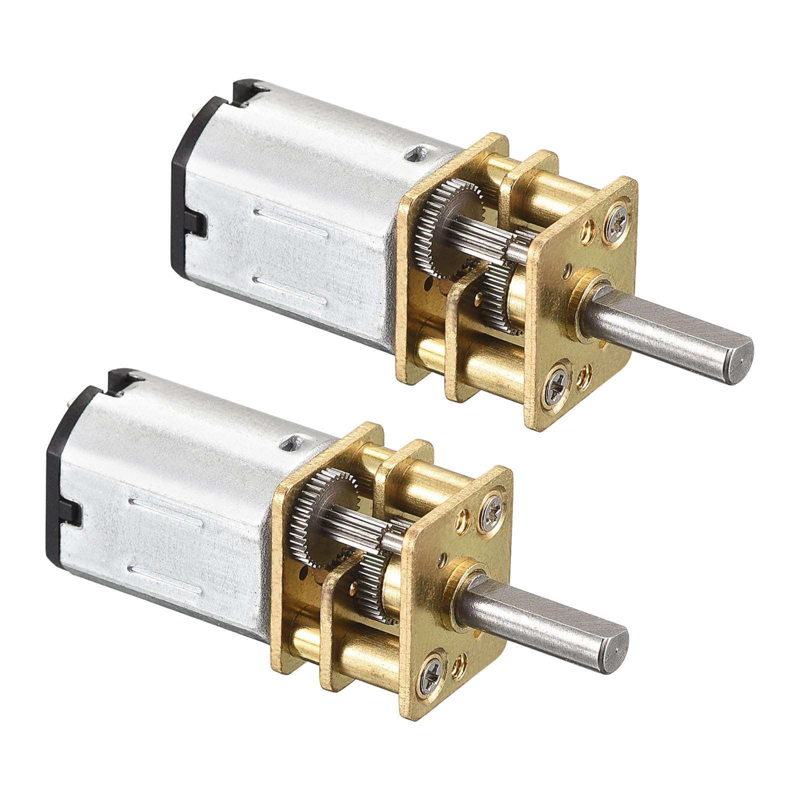 Rebower Micro Speed Reduction Gear Motor with Full Metal Gearbox [ for DIY RC Aircraft, Model Car ] - 450RPM / DC 3V / 2 Pcs