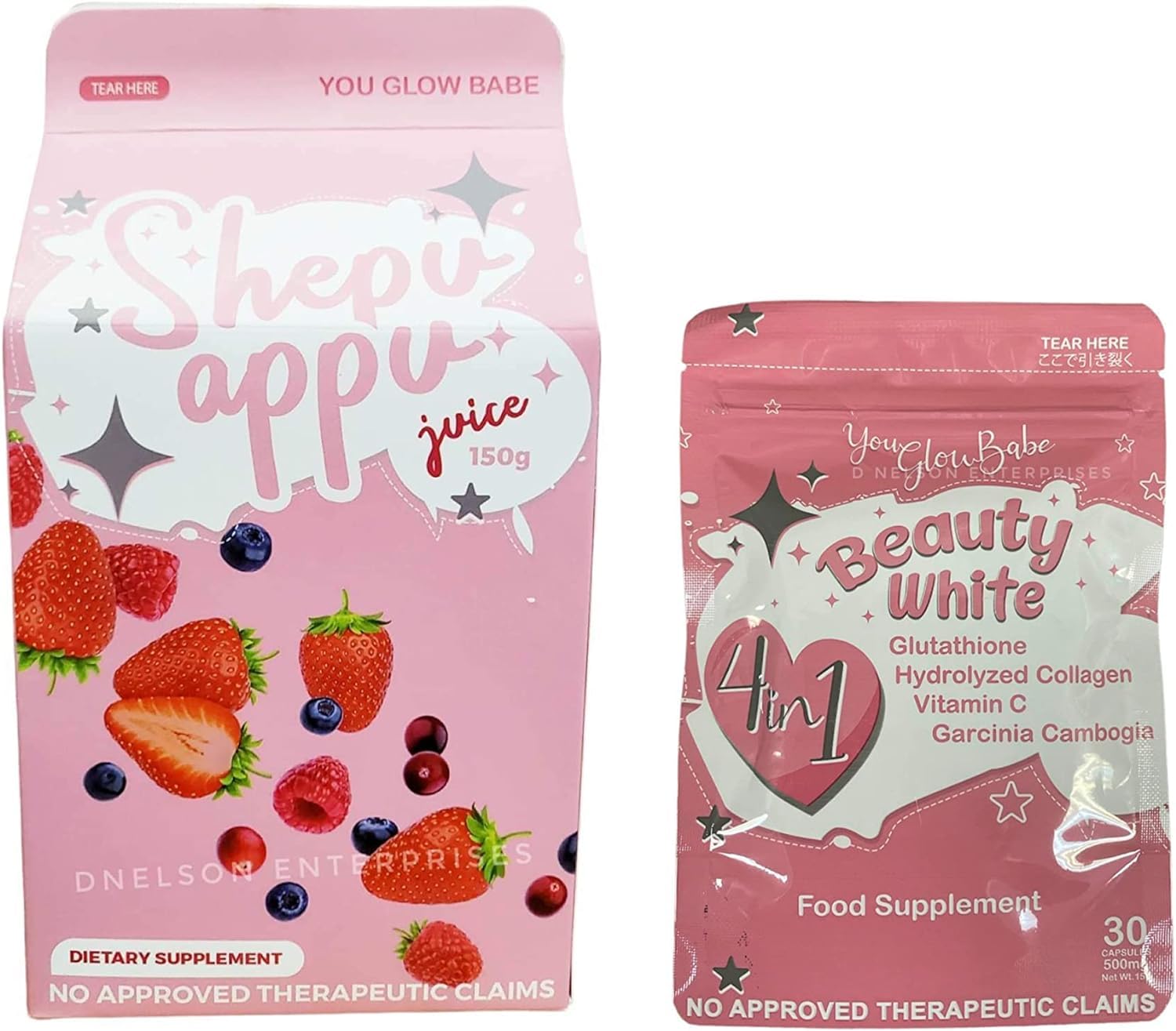 shepu appu glutathione Amazon.com: You Glow Babe SHEPU APPU Juice & Beauty White 4 in 1 Glutathione  Capsules : Grocery & Gourmet Food main image 0