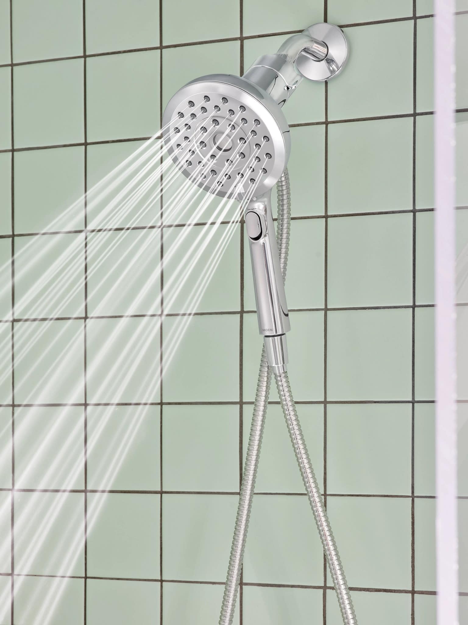 Moen 220H2 Verso - Ducha de mano con acoplamiento magnético, cromado