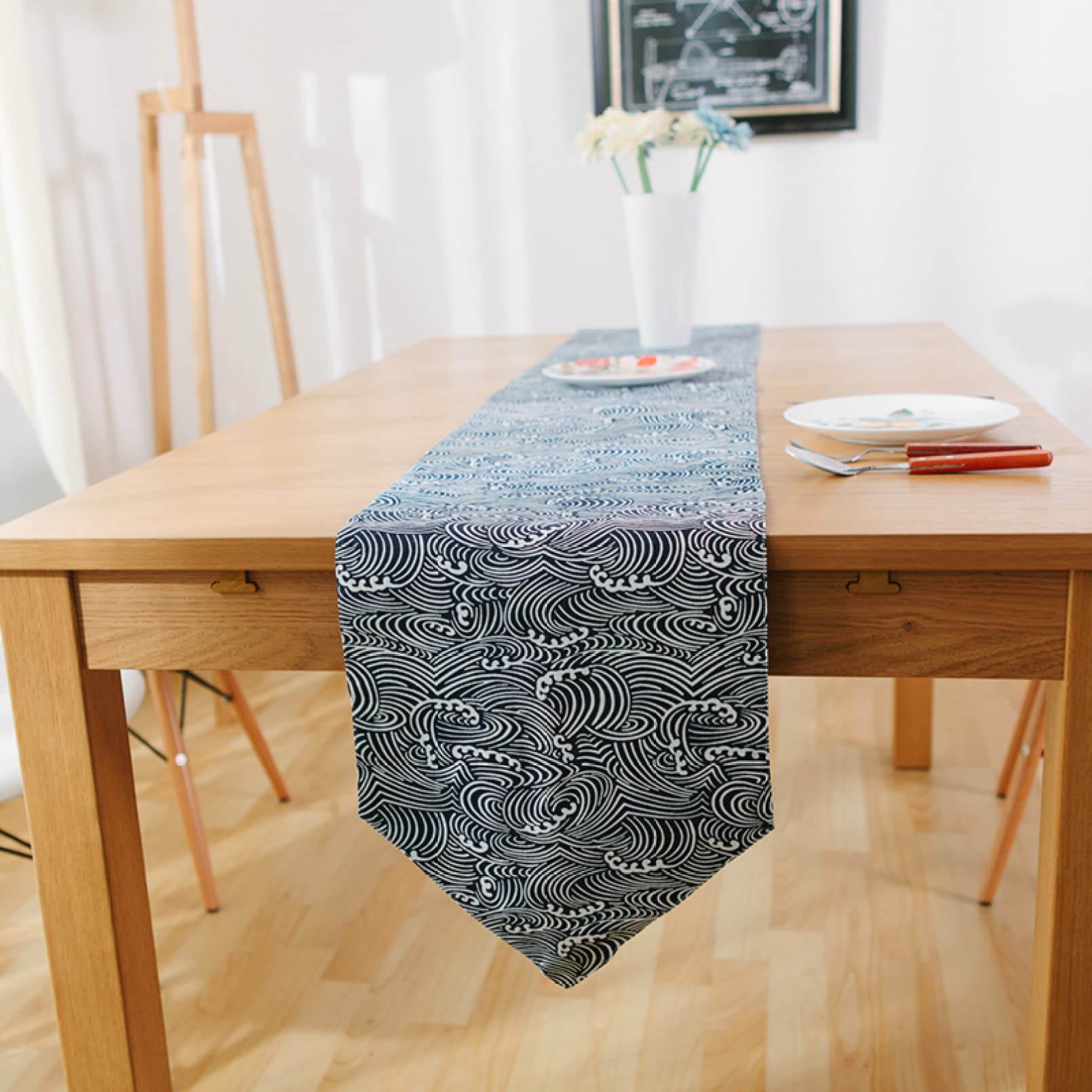 Amazon テーブル ランナー 330 2cm 食卓 布 クロス 無地 おしゃれ リバーシブル テーブル センター テーブルランナー センター クロス 北欧 カラー モダン 和風柄 テーブル クロス ランチョン マット センター クロス 花瓶敷き テーブルランナー オンライン通販