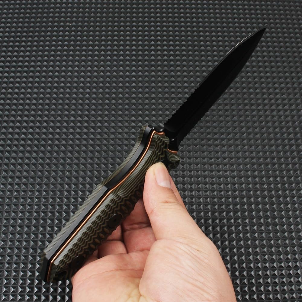 Generisch Feststehende Klinge D2-Stahl G10-Griff Full-Tang 21,2 cm