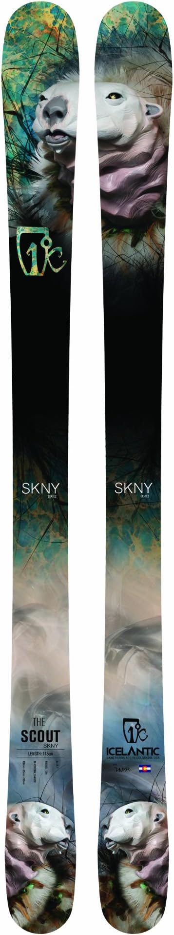 Scout SKNY 2015 Alpine Skis, 143 cm