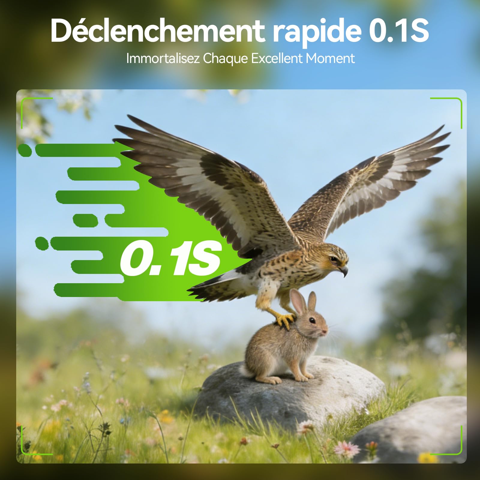 DEATTI WiFi Solaire Camera de Chasse 4K 48MP Caméra de Chasse Connectée au Téléphone Infrarouge Vision Nocturne, Piege Photographique avec 5200 mAh Batterie Rechargeable, IP65 (Carte SD Non Incluse)